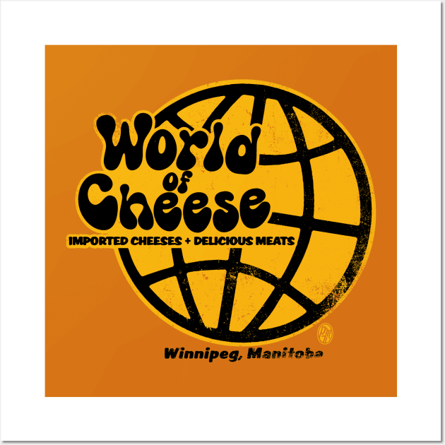 Vintage World of Cheese Wall Art by StudioPM71